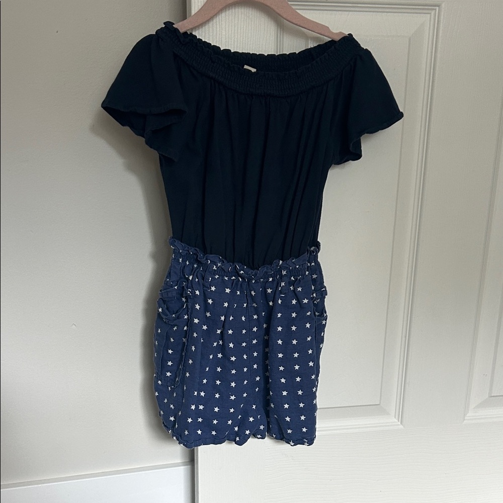 Crewcuts Dark Blue Smocked Romper